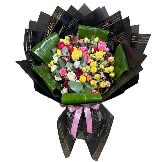 Ramo de flores rosas spray